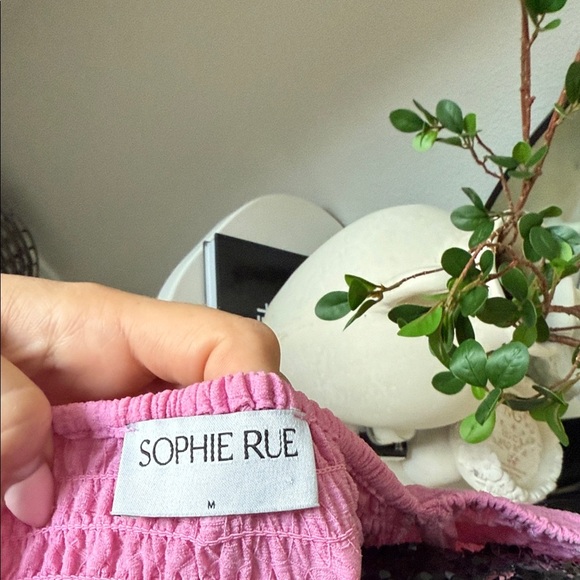 Sophie Rue Pink Textured Long Sleeve Blouse - Picture 2 of 5